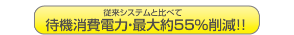 エコモードにすると待機電力をカット 省エネ 画像