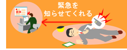 転倒発報 イメージ 画像