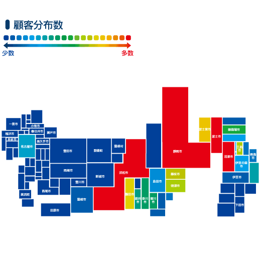 顧客分布図