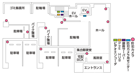 マンションの防犯 導入事例